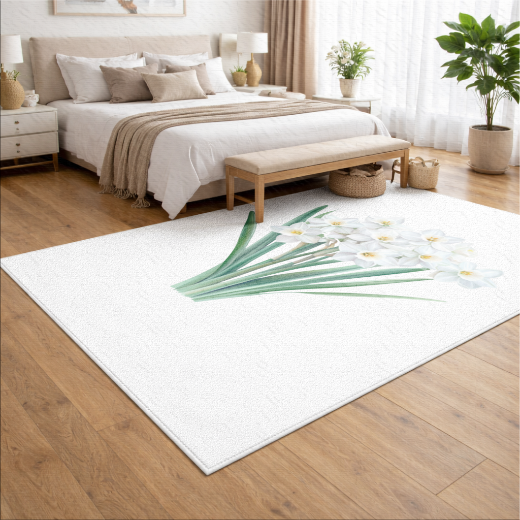 White Daffodil Bouquet Botanical 