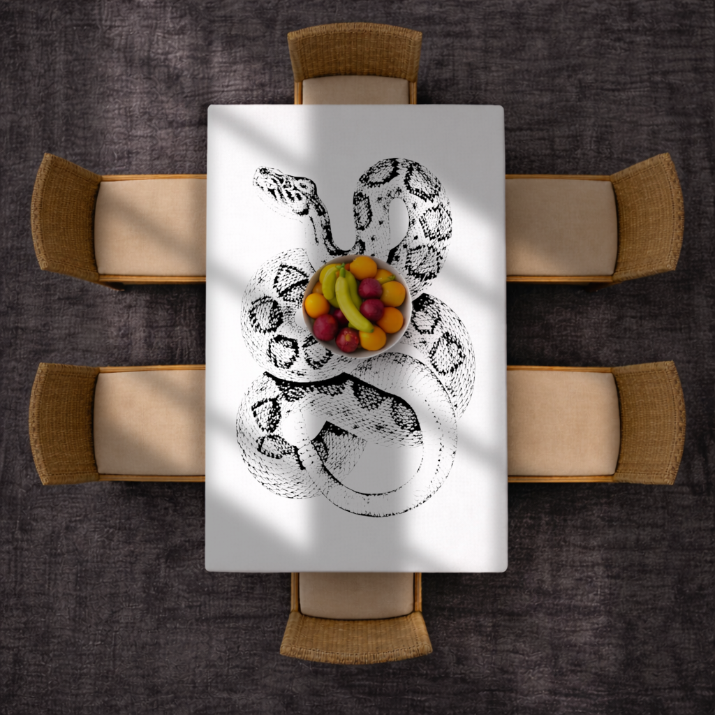 Detailed Vintage Rattlesnake Illustration 