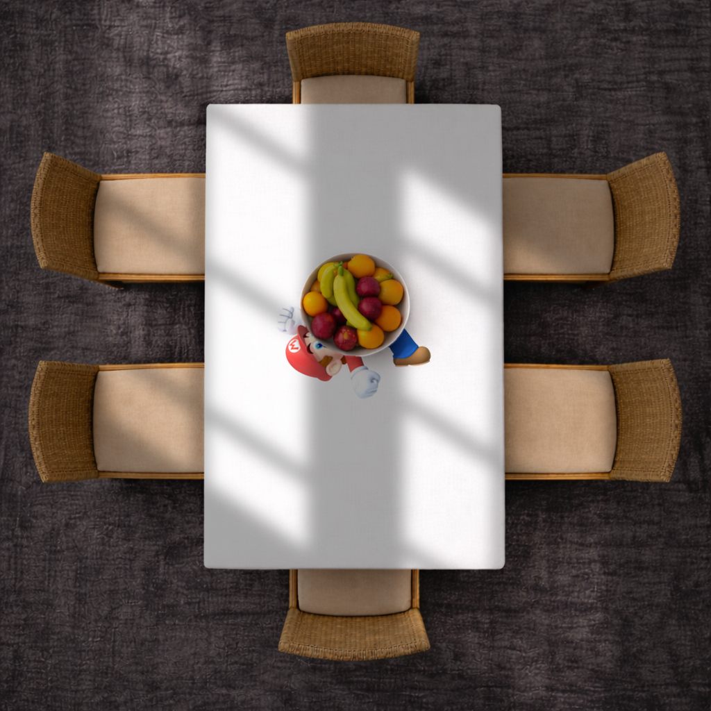 Retro Pixel Hero Design Rectangular Tablecloth