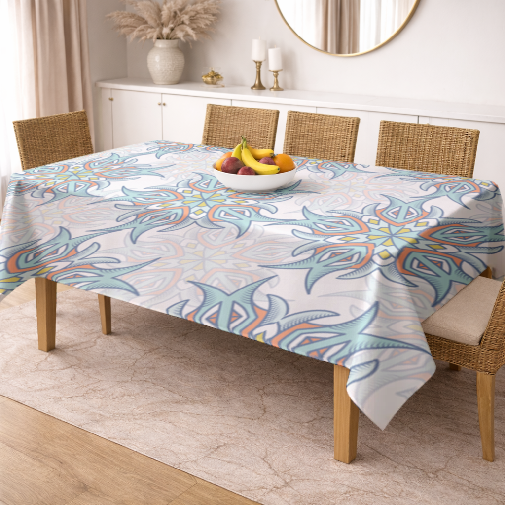 An abstract visual Rectangular Tablecloth