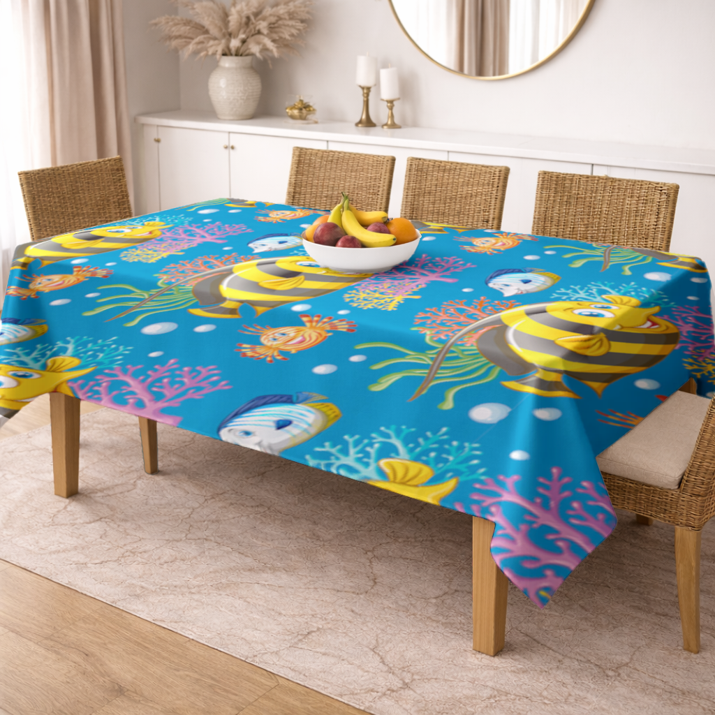 Colorful Tropical Fish and Coral Reef Pattern 