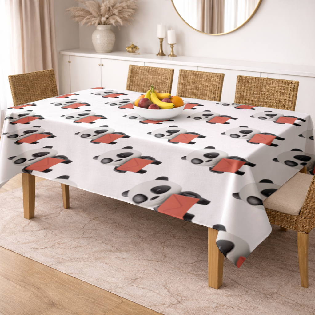 Happy Panda Character Holding Red Envelope 