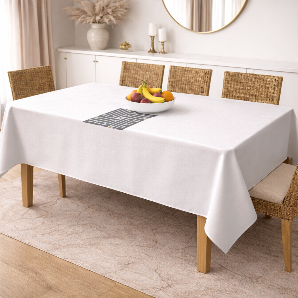 Kufi yazı- Elif Rectangular Tablecloth