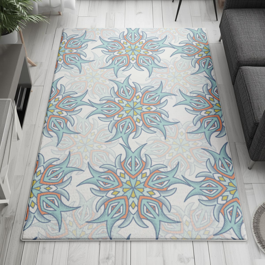 An abstract visual Living room carpet