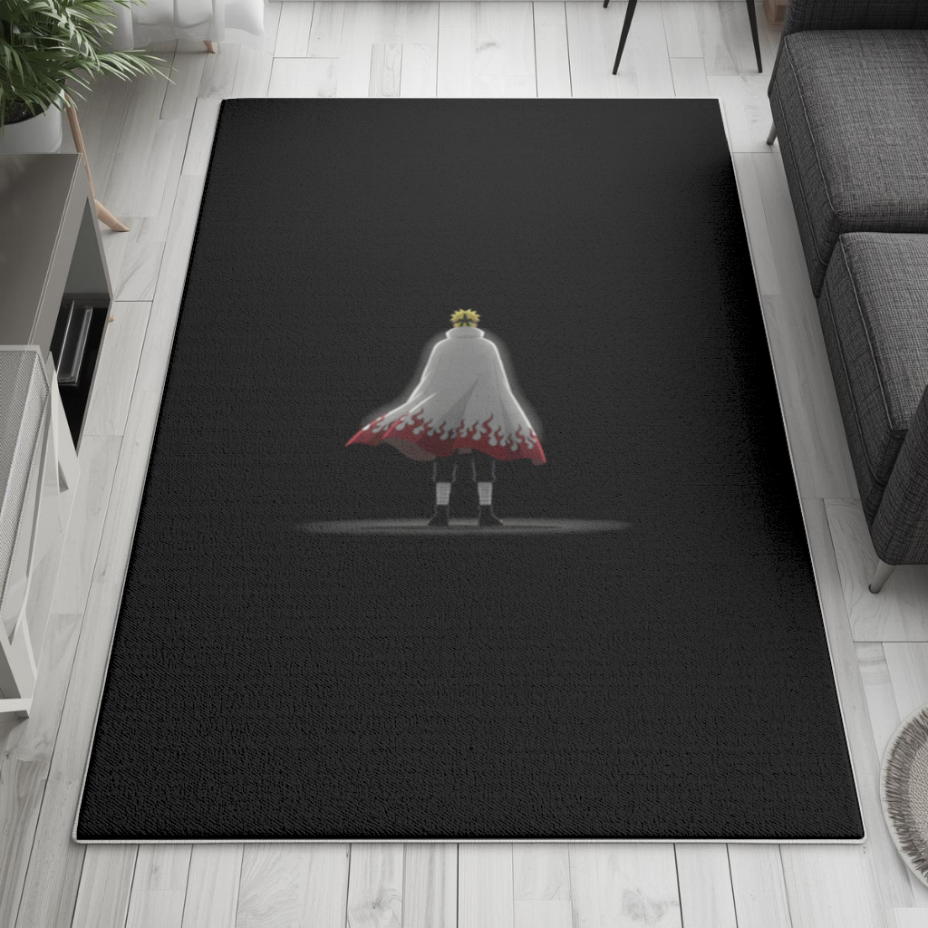 Power from Darkness Naruto Uzumaki Hokage Silhouette Living room carpet