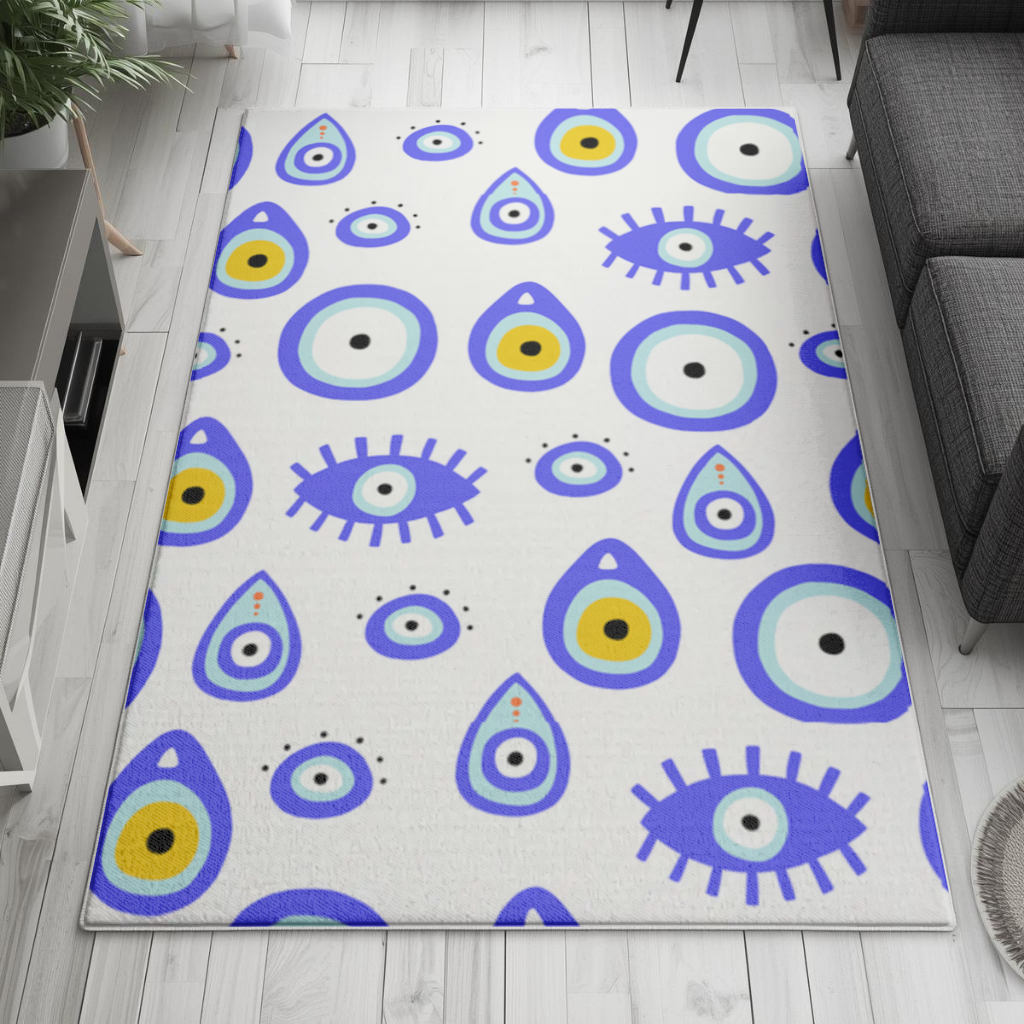 Evil Eye Pattern Living room carpet