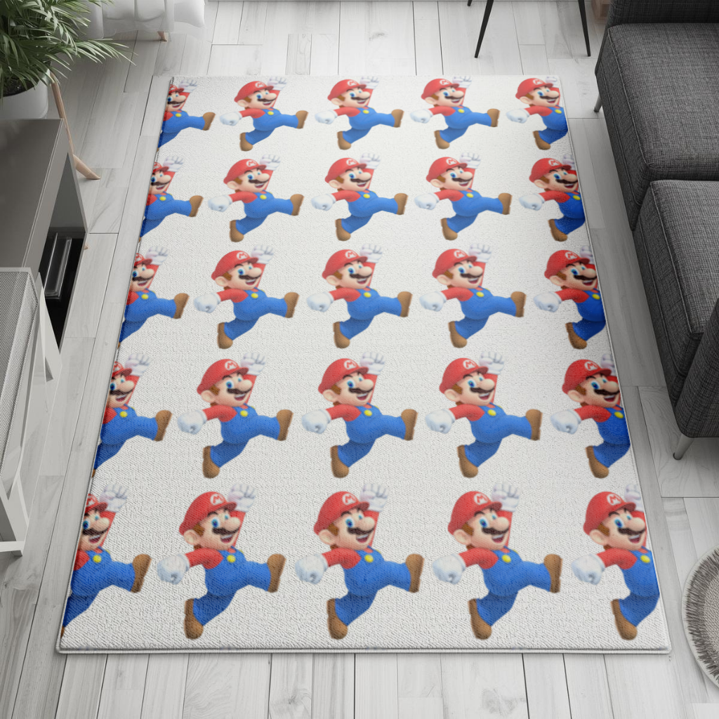 Retro Pixel Hero Design Living room carpet