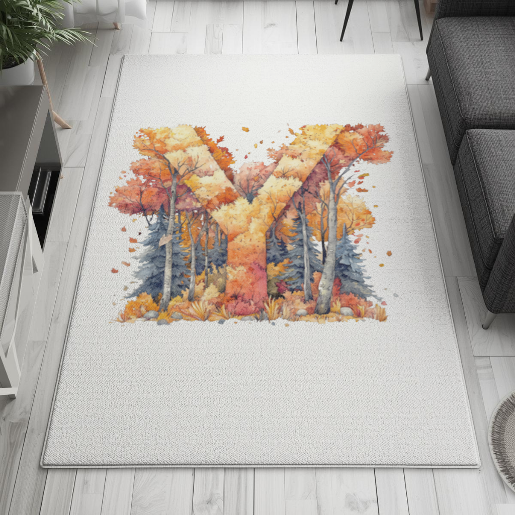 Autumn Forest Letter Y Living room carpet