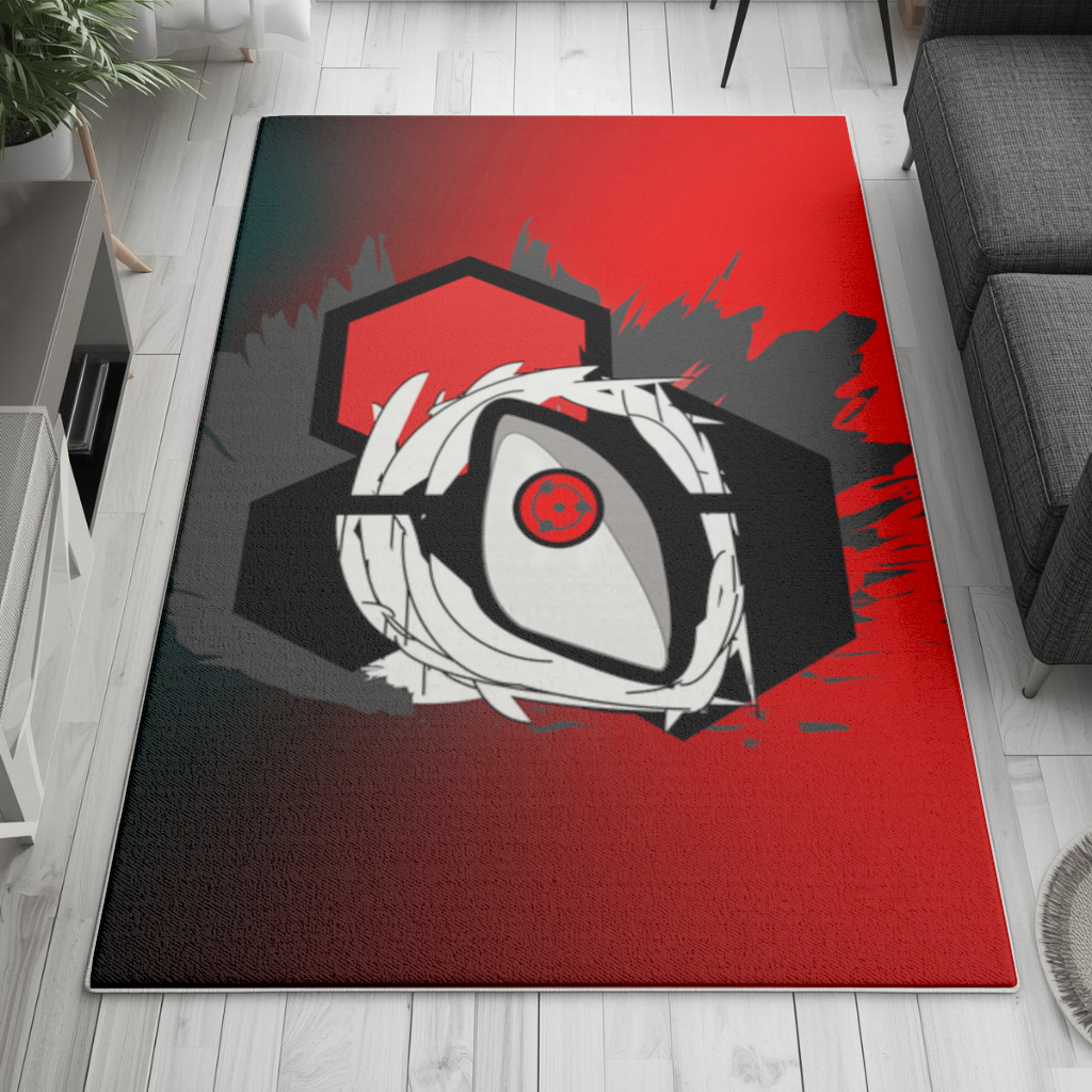 Mystic Red Eye Hexagon Living room carpet