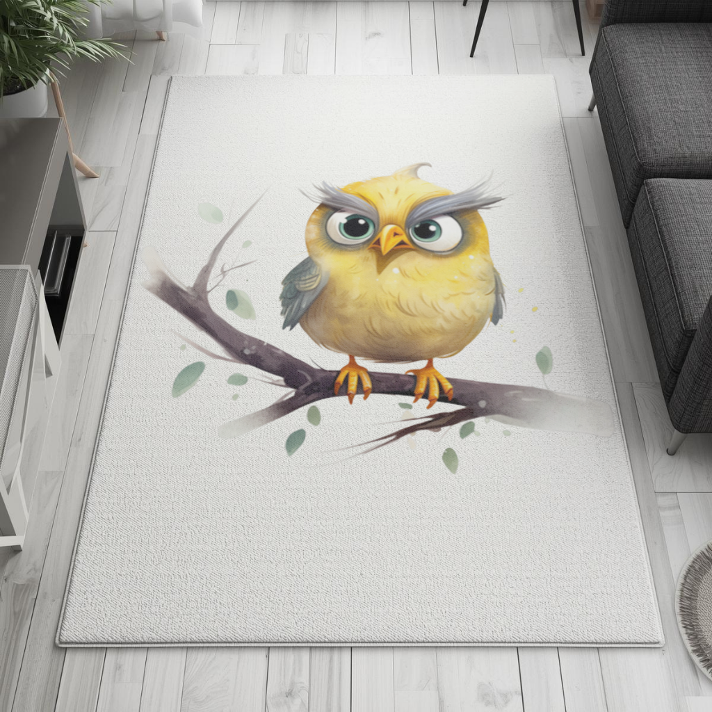 Grumpy Yellow Owl 