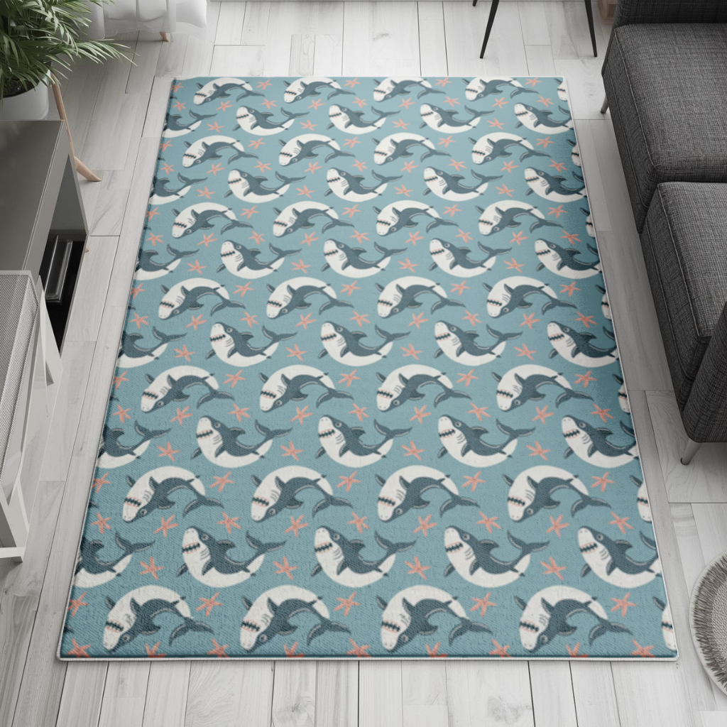 Smiling Shark Living room carpet