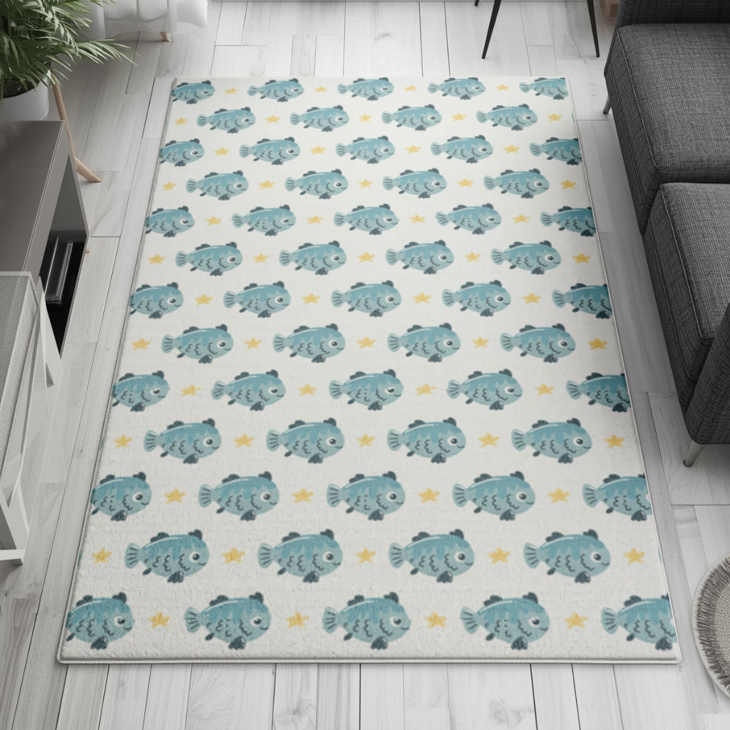 Cute Fish Living room carpet