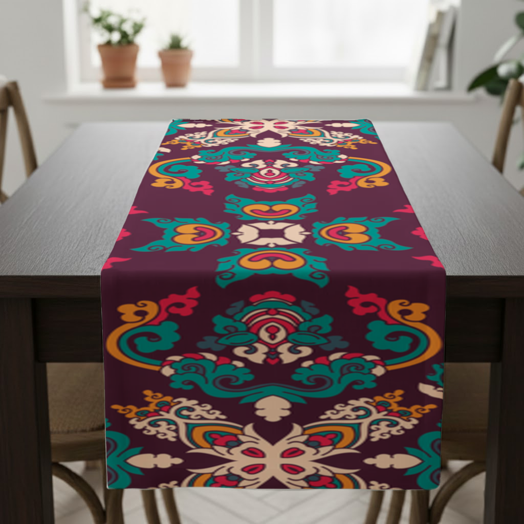 Colorful Ottoman Inspired Mandala Pattern Runner