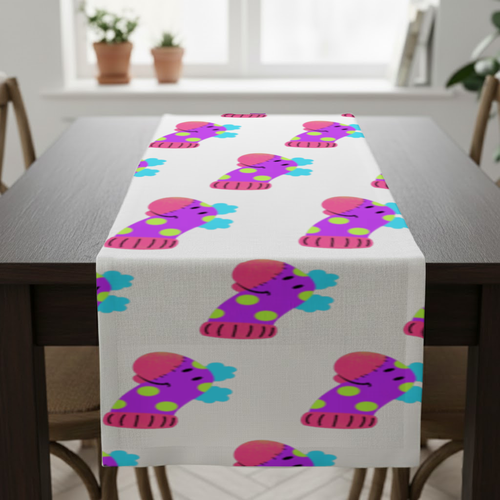 Cute Colorful Dinosaur Illustration Runner