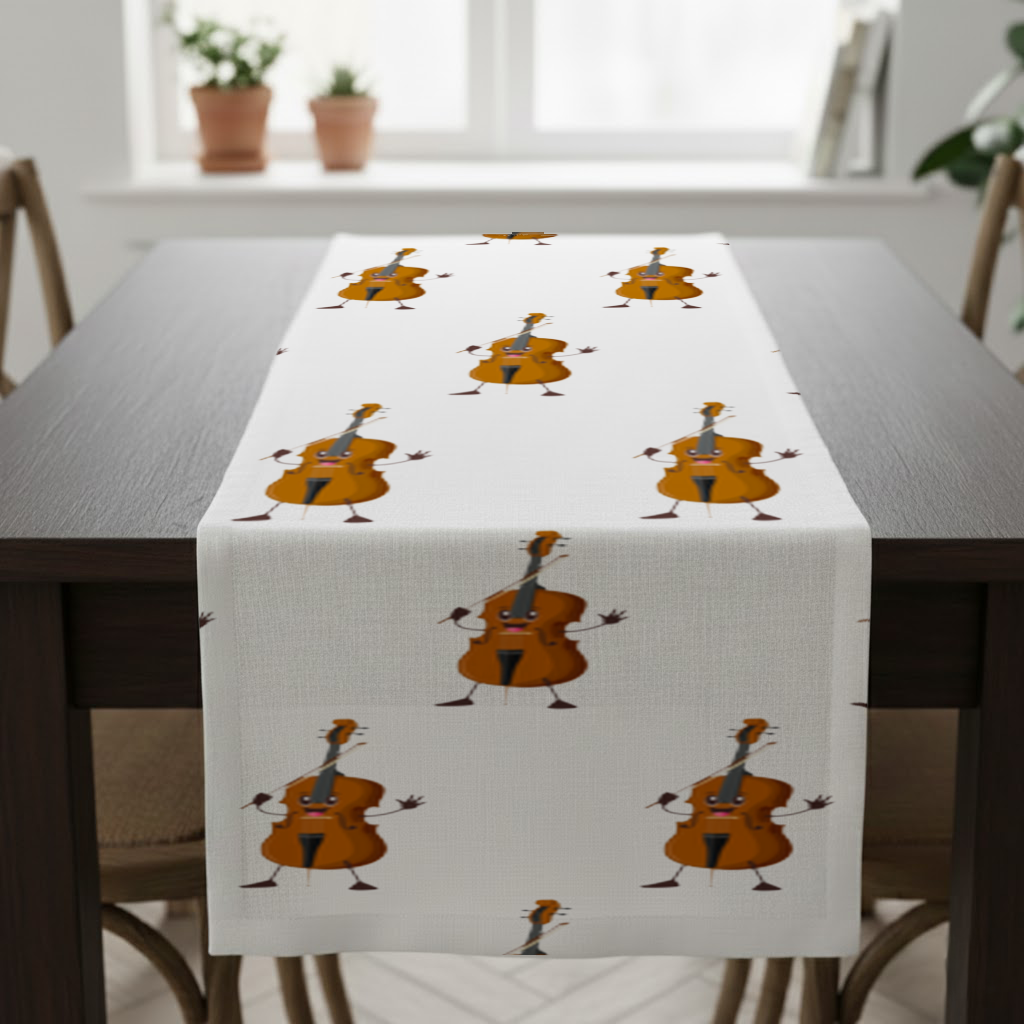 Happy Cello Character Art Design Runner