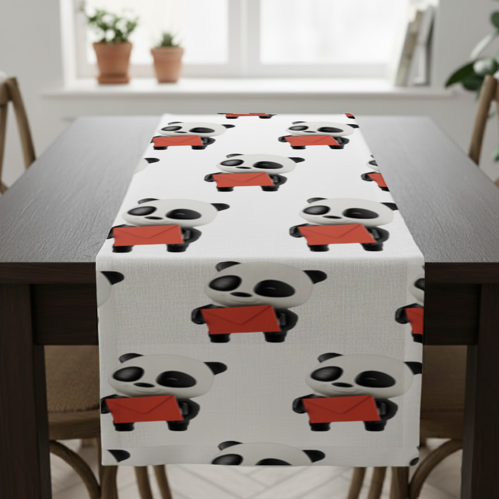 Happy Panda Character Holding Red Envelope Runner