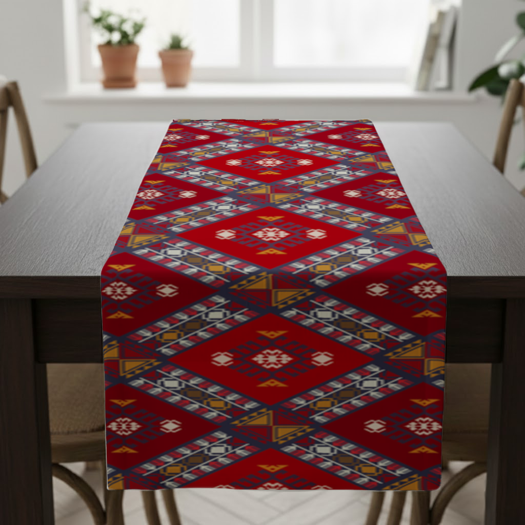 Traditional Kilim Pattern Motif Runner