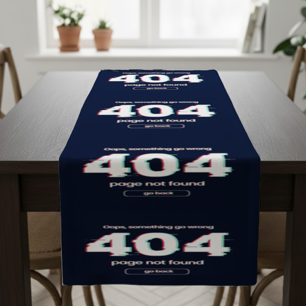 404 Error Glitch Design Runner
