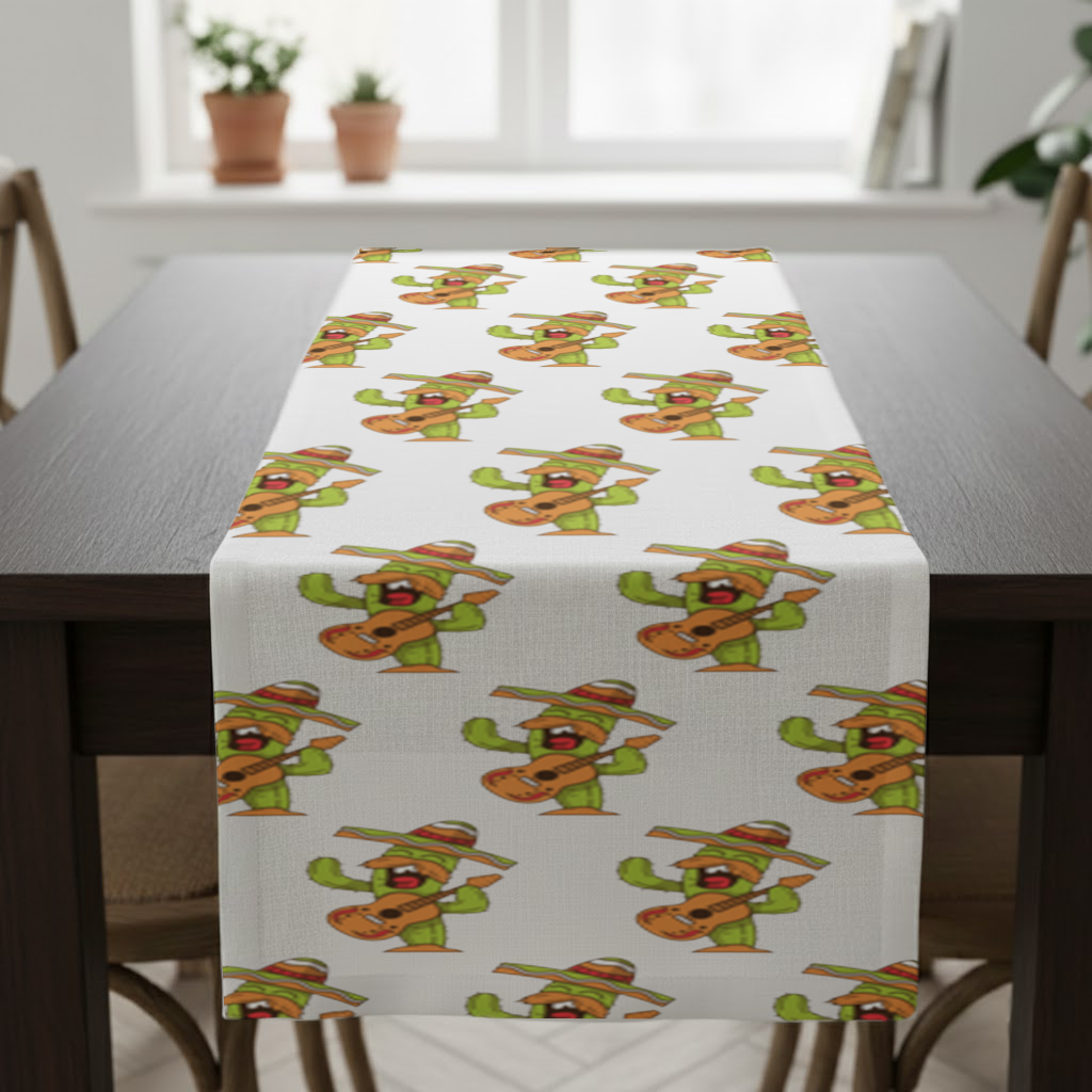 Mariachi Cactus Playing Guitar Runner