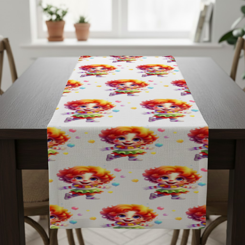 Cute Rainbow Hair Happy Clown Runner