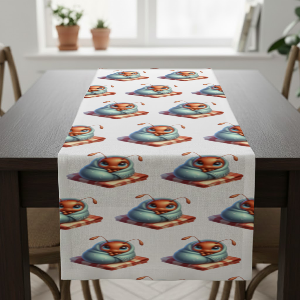 Kawaii Baby Ant Wrapped in Blanket Runner