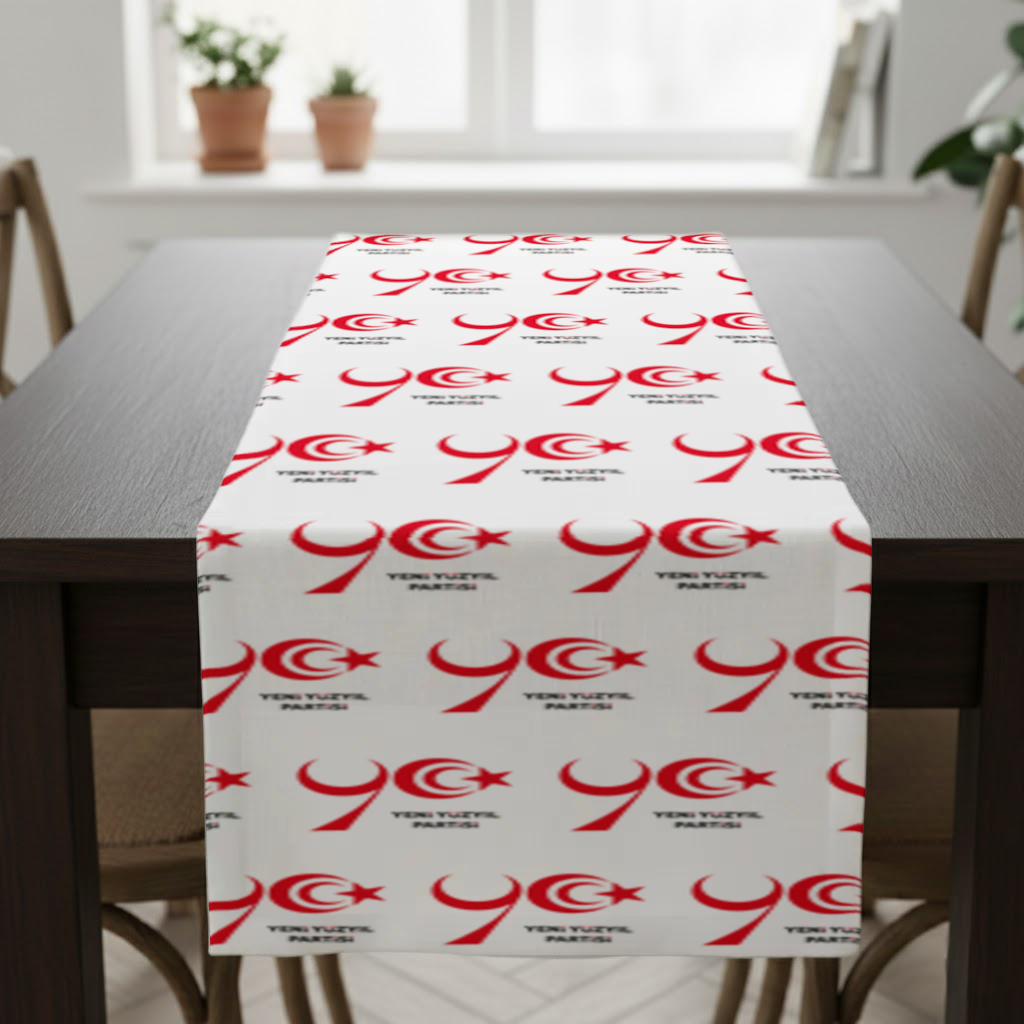 The Yeni Yüzyıl Party Logo on a White Background Runner