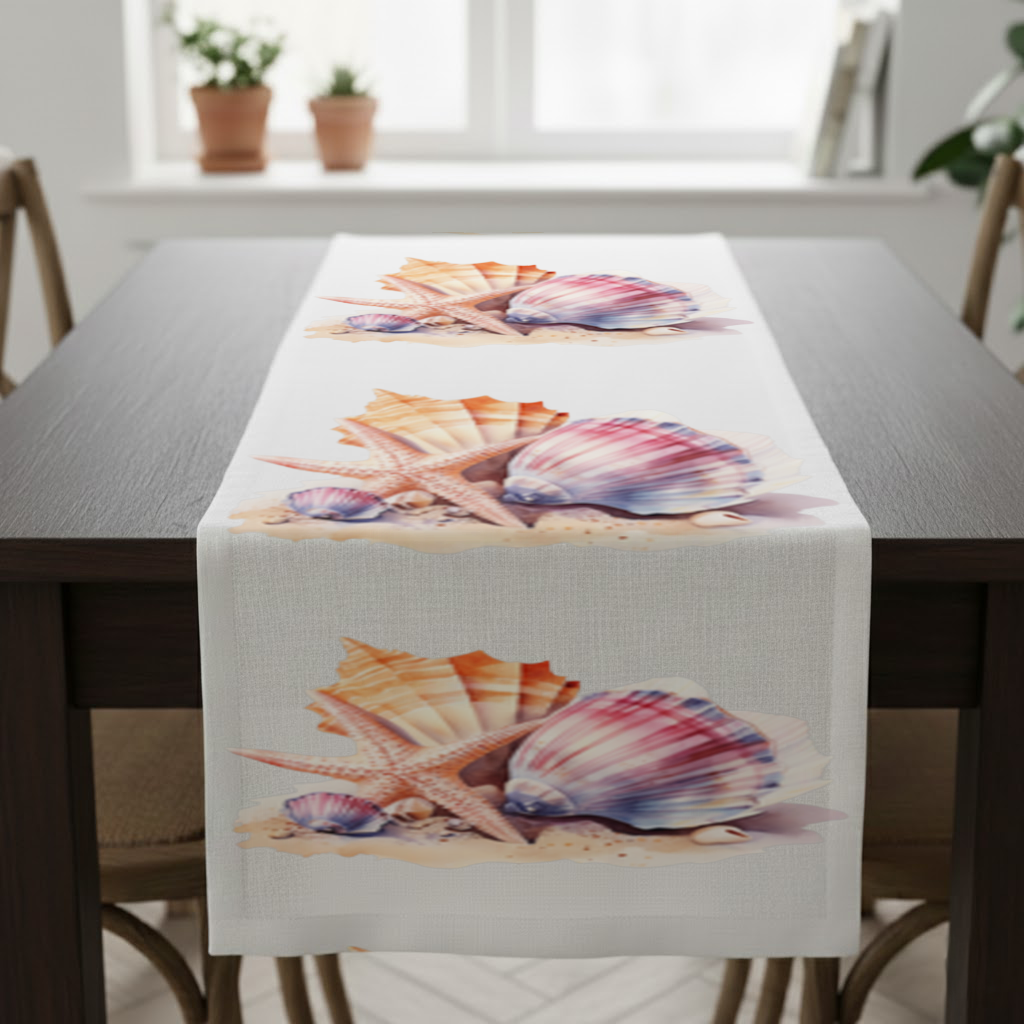 Watercolor Coastal Seashells 