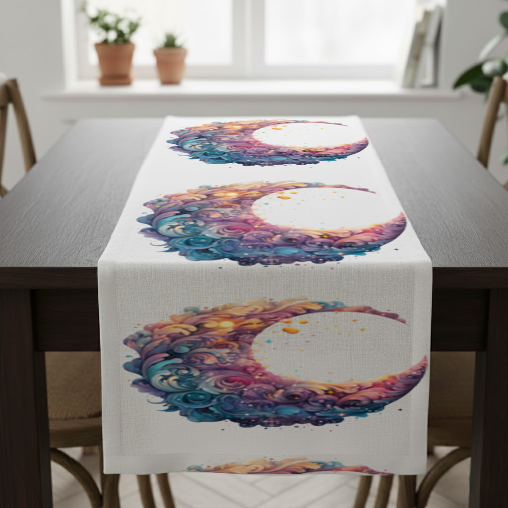 Colorful Swirled Celestial Moon Runner