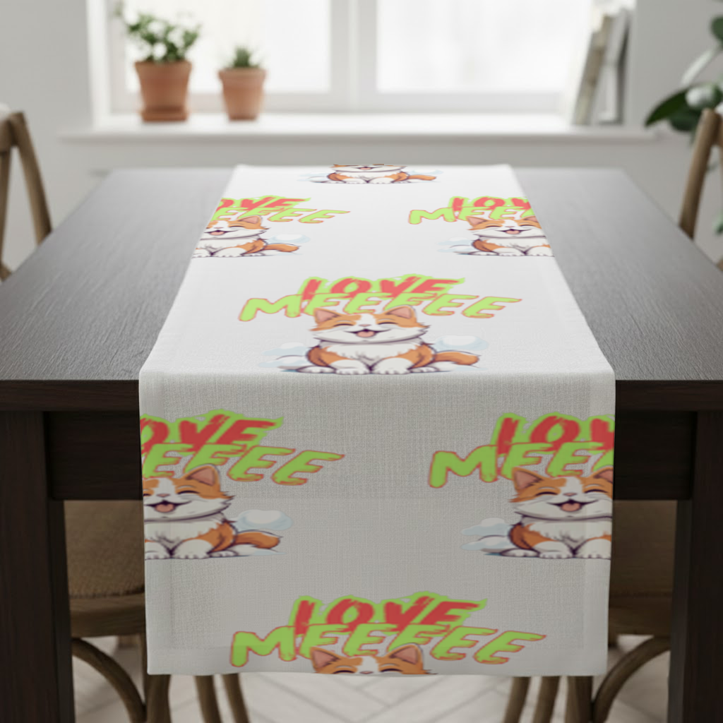 Cute Orange Cat Love Me Runner