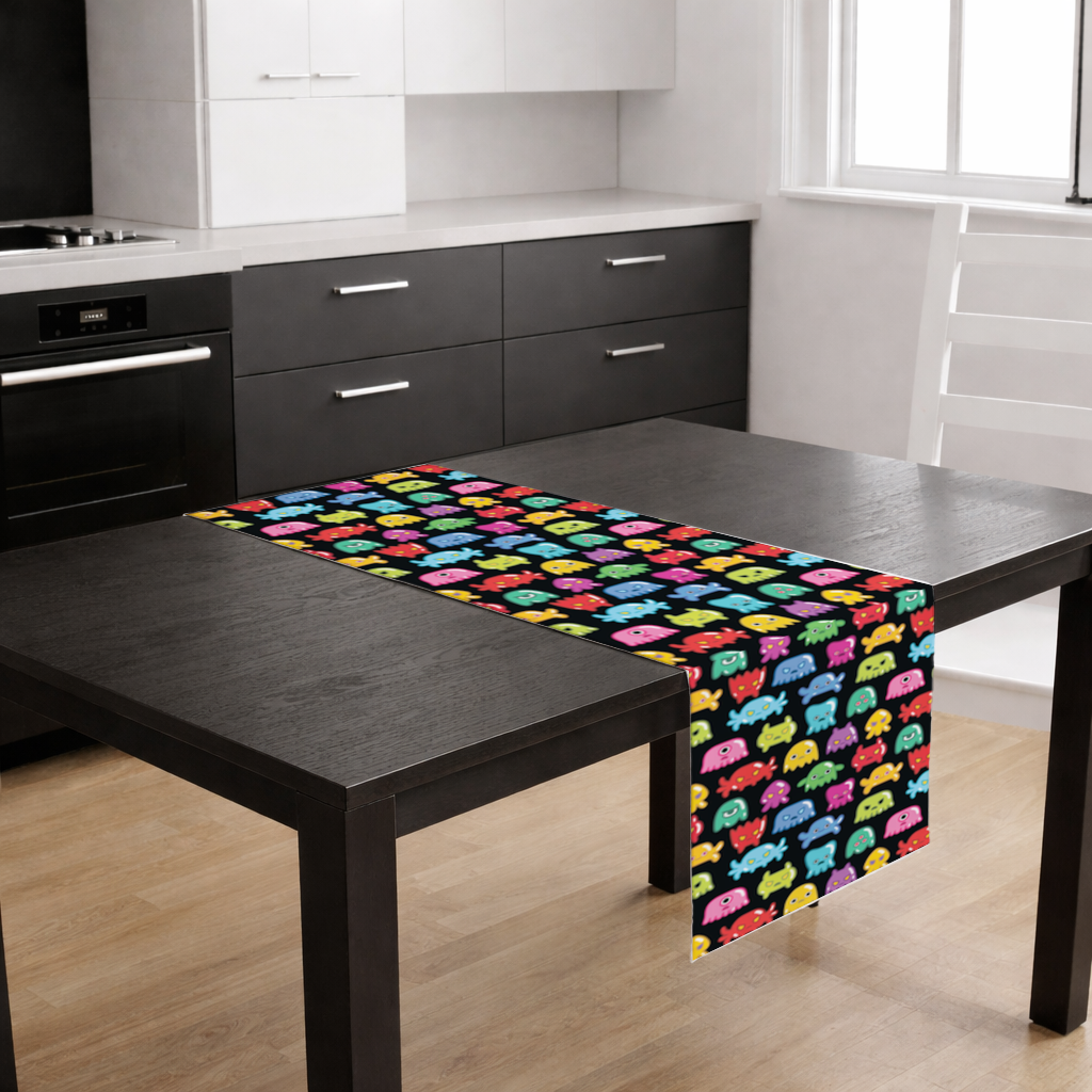 Cute Colorful Monsters Seamless Pattern Runner