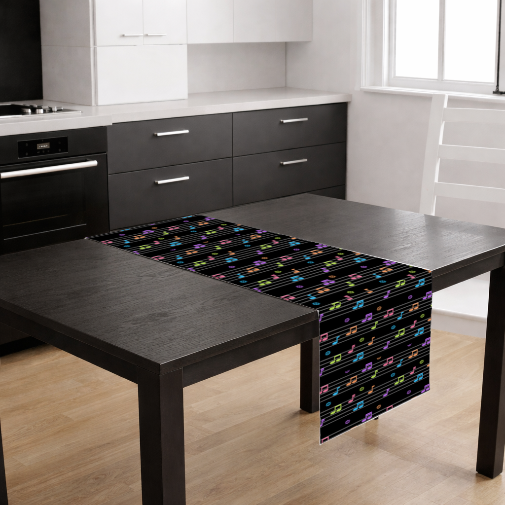 Vibrant Neon Music Notes and Rhythm Seamless Pattern 