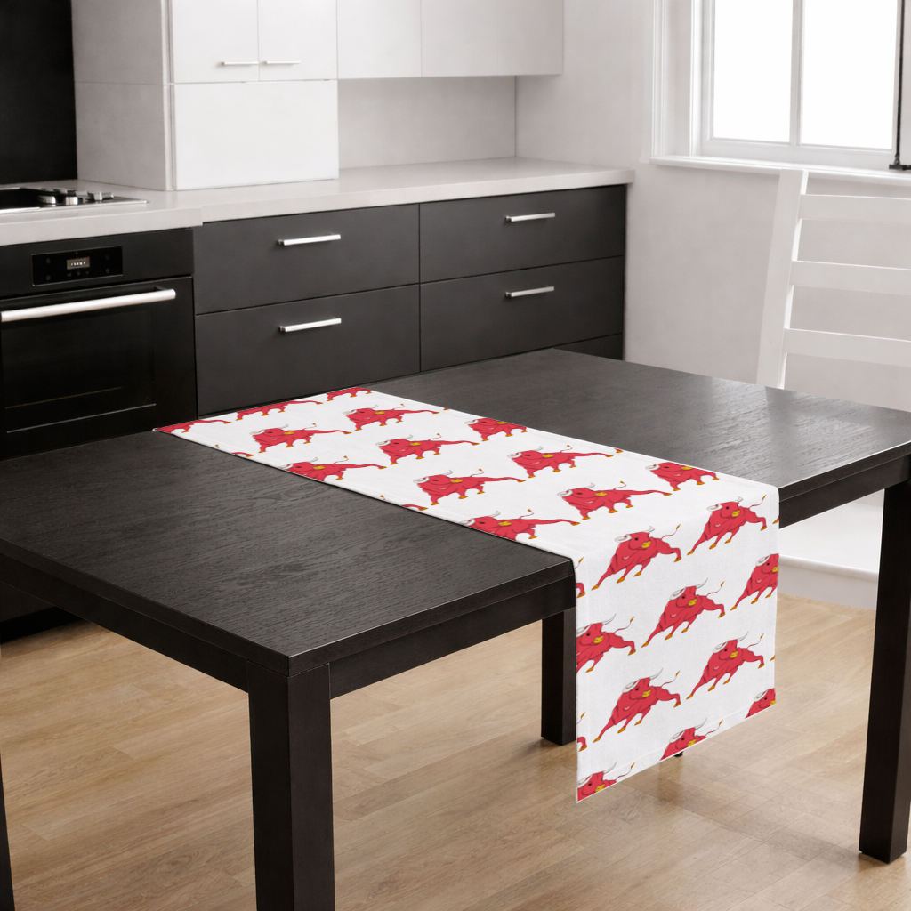 Spanish Red Bull Illustration Inspired by Matador Theme 