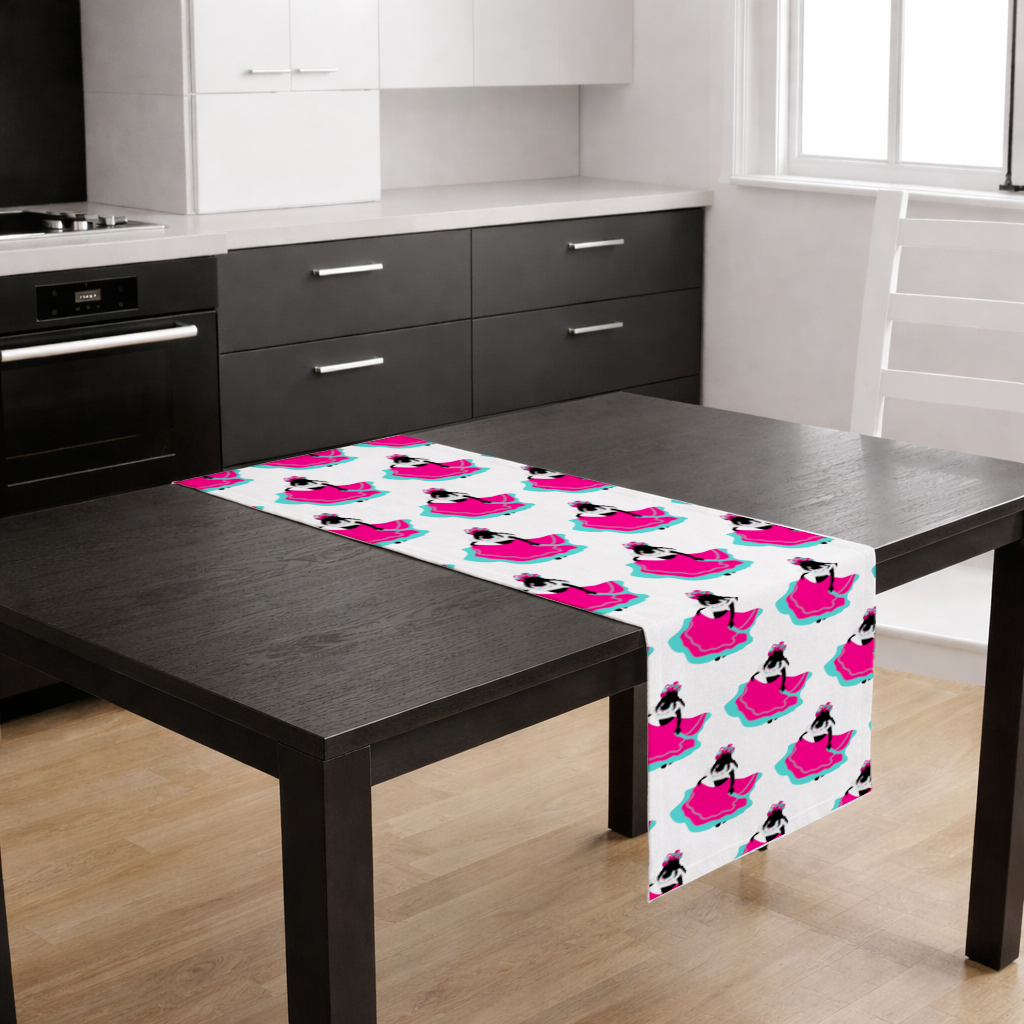 Mexican Folklorico Dancer Silhouette Runner