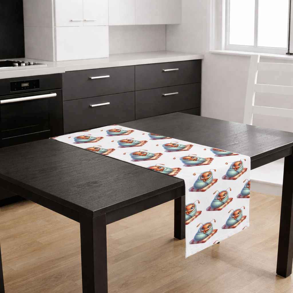 Kawaii Baby Ant Wrapped in Blanket Runner