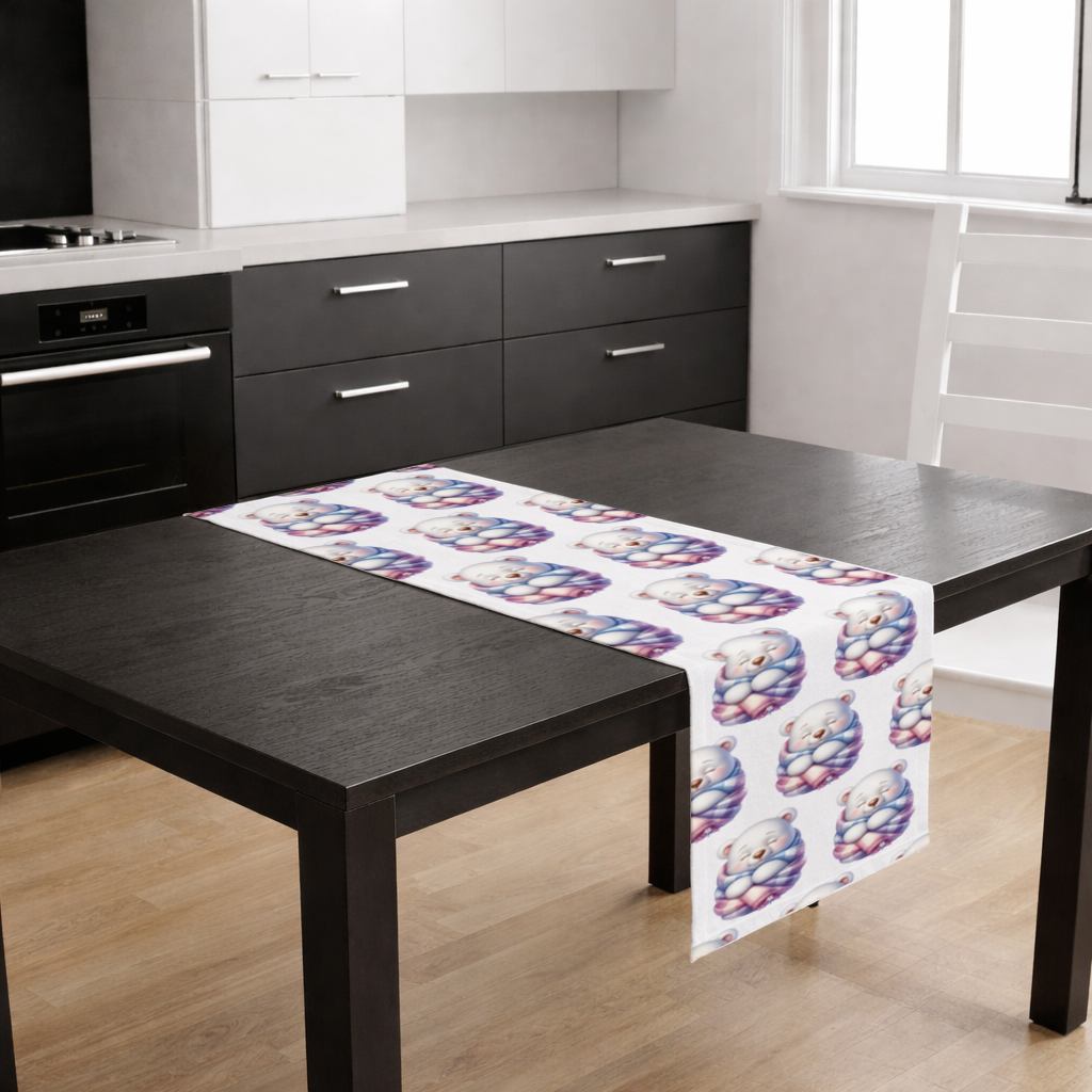 Cozy Sleepy Polar Bear Cub Runner