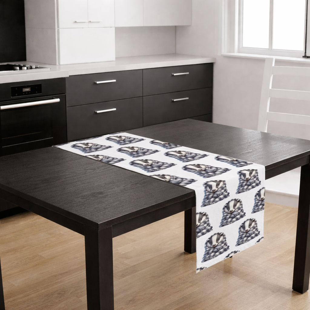 Cozy Baby Badger Wrapped in Blanket Runner