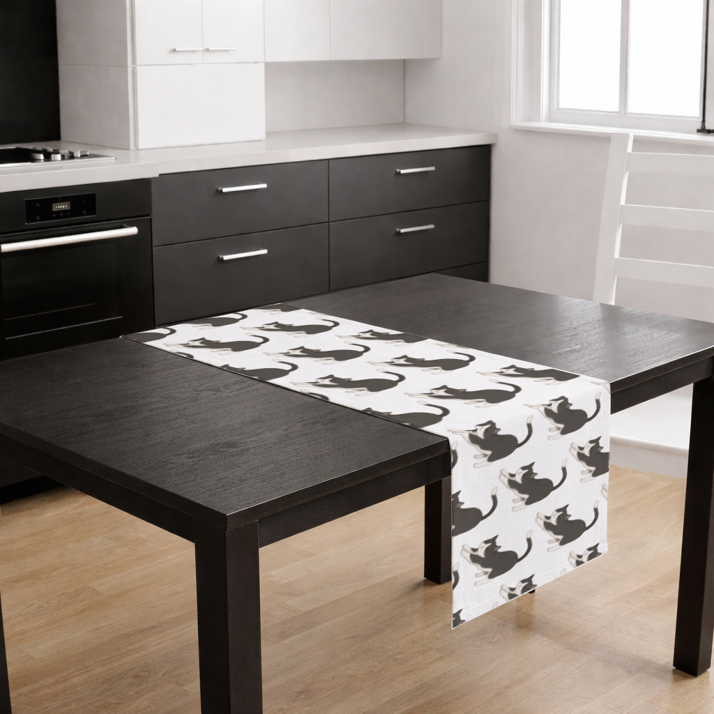 Esneyen Smokin Kedi Masa Runner