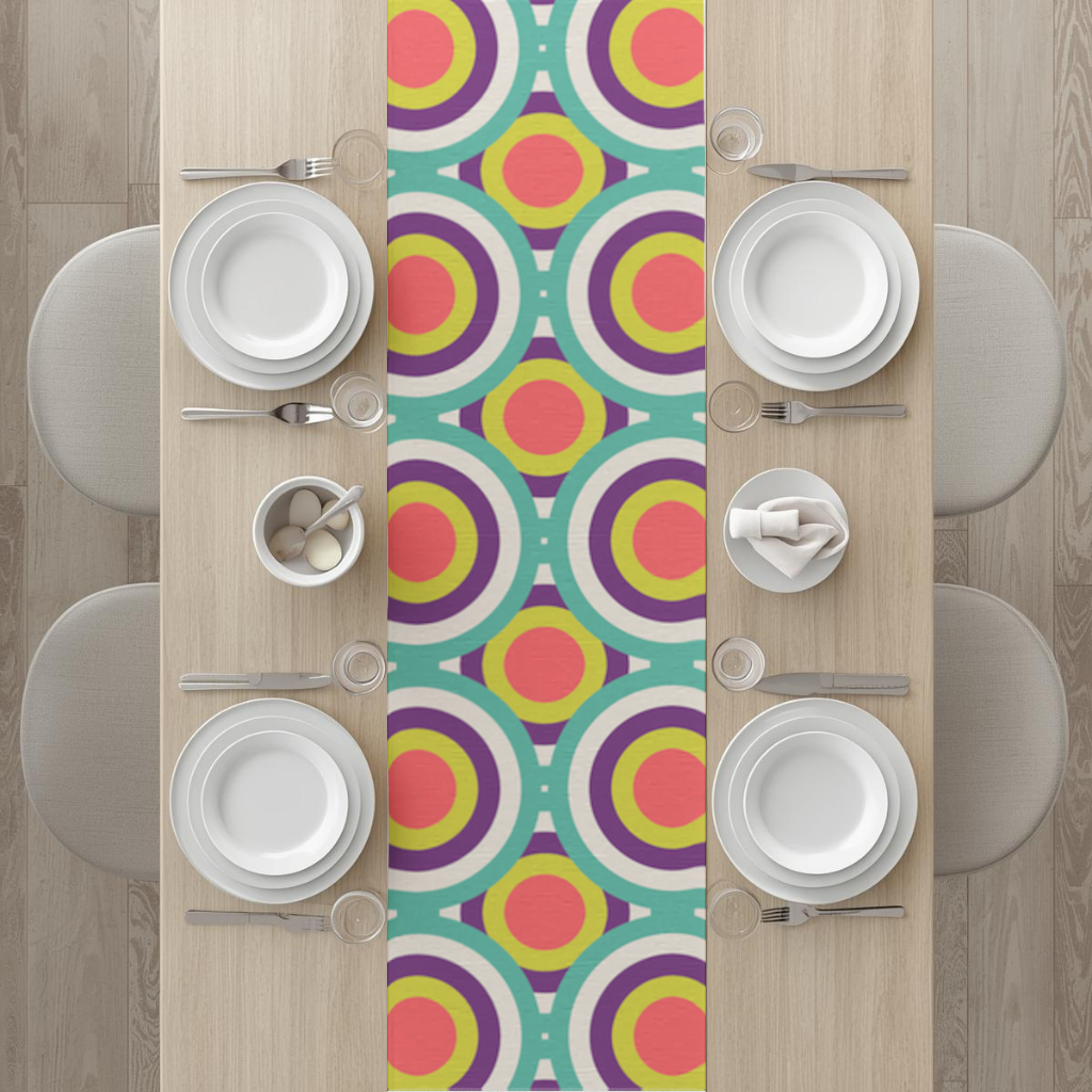 Colorful Geometric Circle Pattern Runner