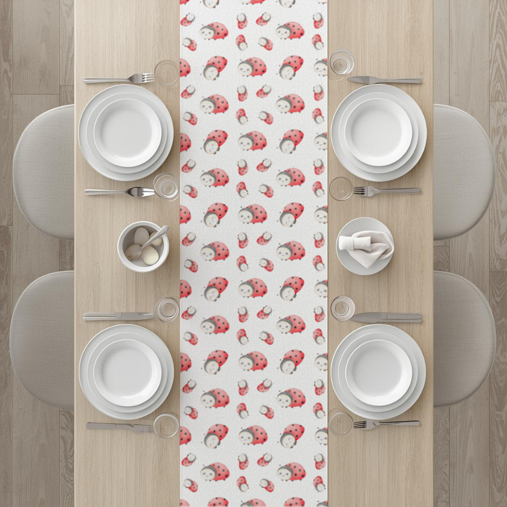 Cute Kawaii Ladybug Pattern Runner