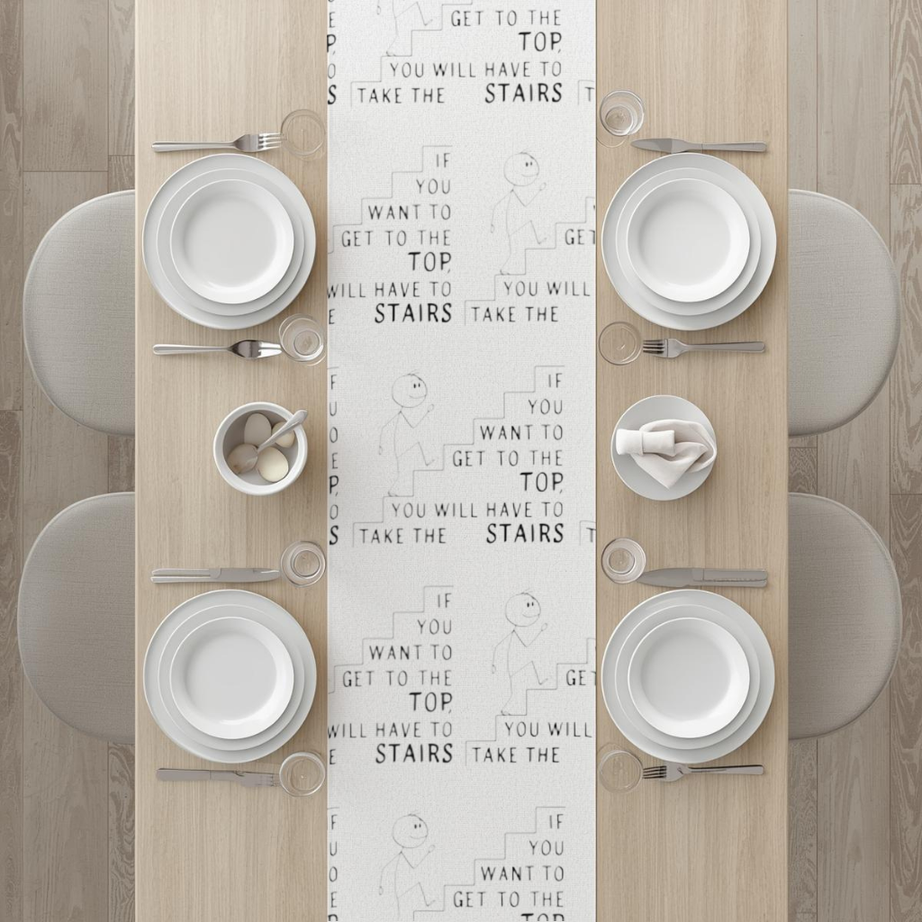 If you want to get to the top, you will have to take the stairs. Runner