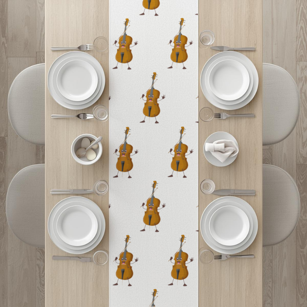 Happy Cello Character Art Design Runner