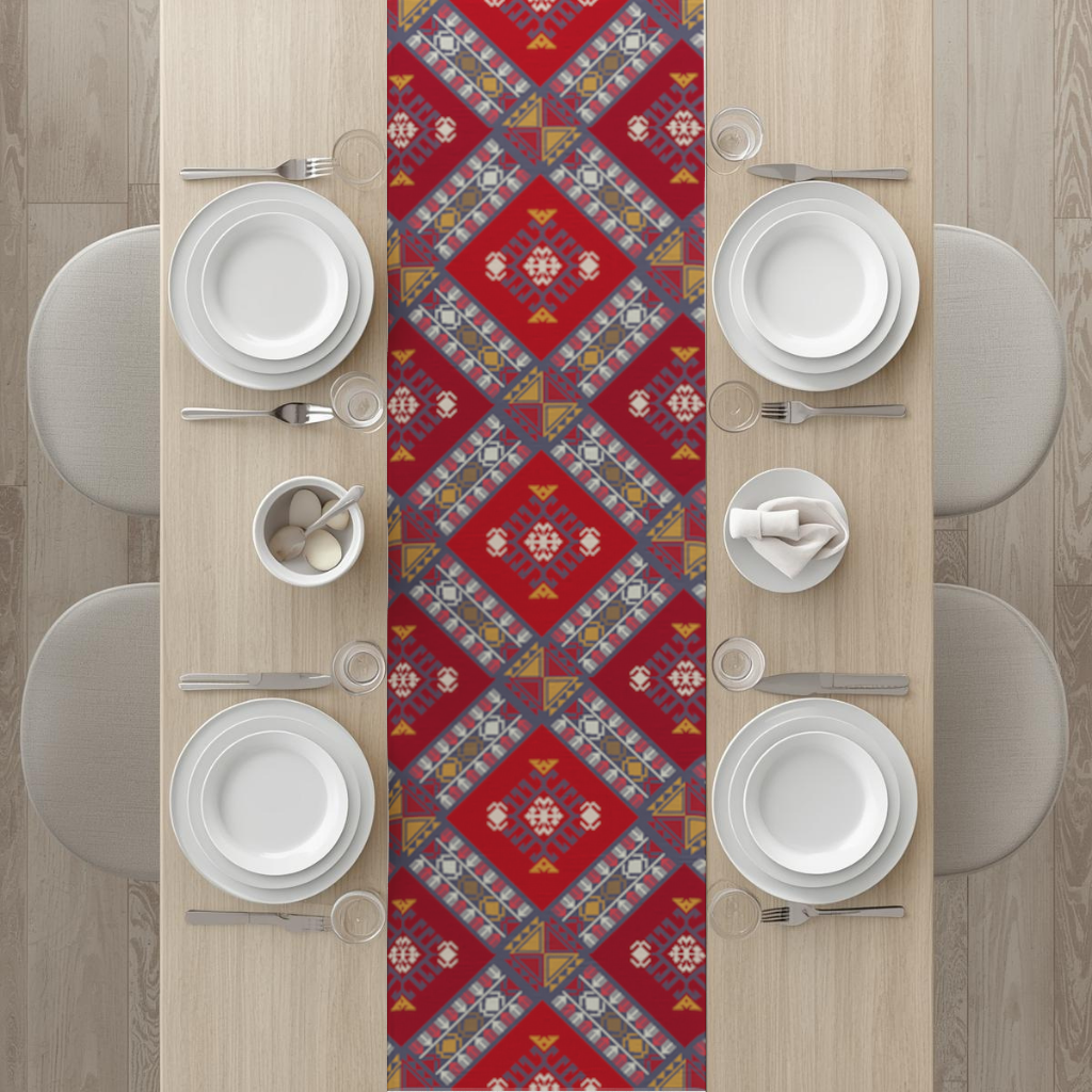 Traditional Kilim Pattern Motif Runner