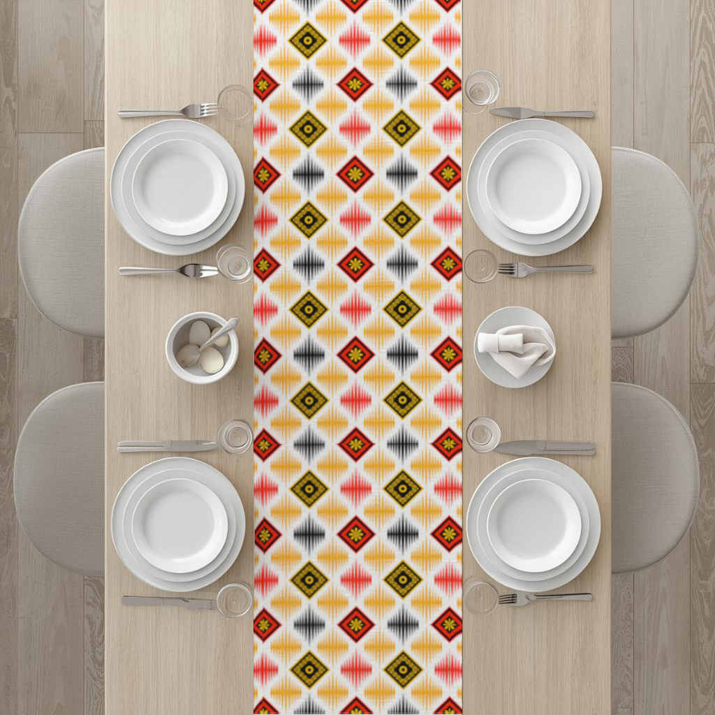Vibrant Ethnic Geometric Motif Runner