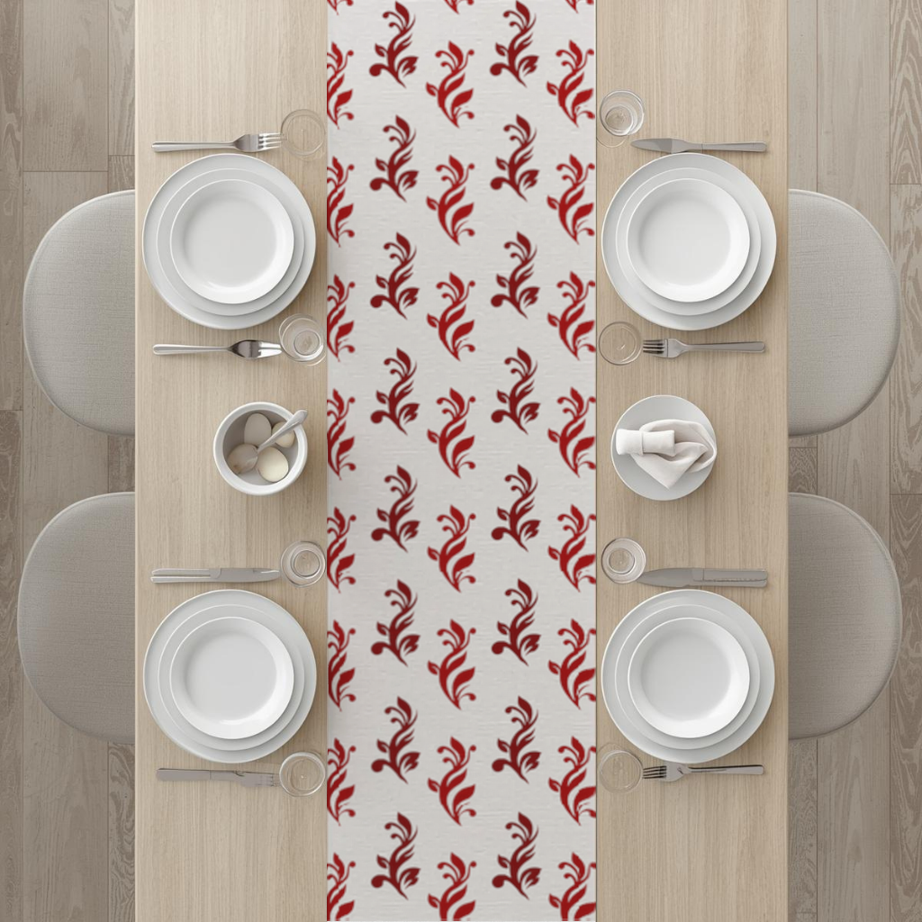 Burgundy Baroque Swirls 