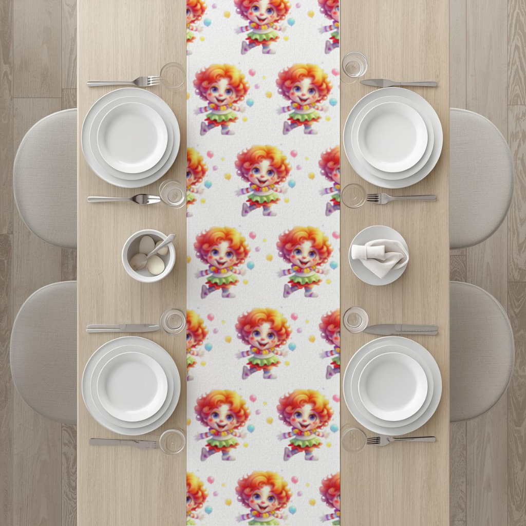 Cute Rainbow Hair Happy Clown Runner