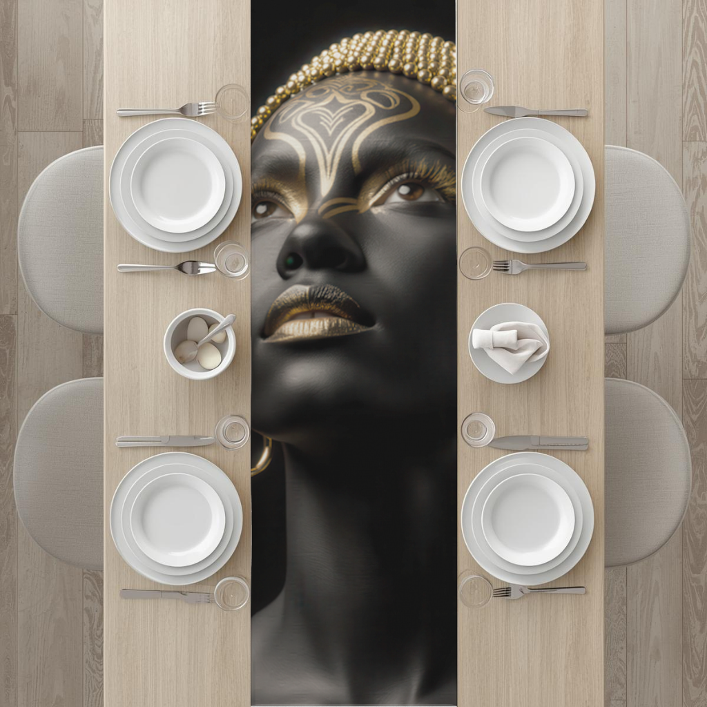 Gold Afrofuturistic Black Woman 