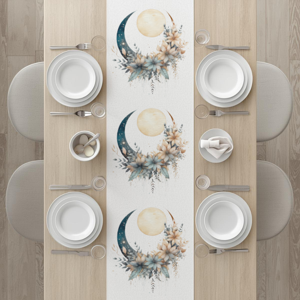 Celestial Boho Moon Floral 