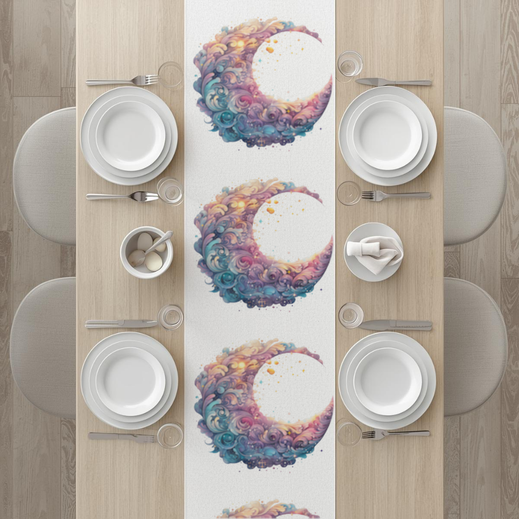 Colorful Swirled Celestial Moon 