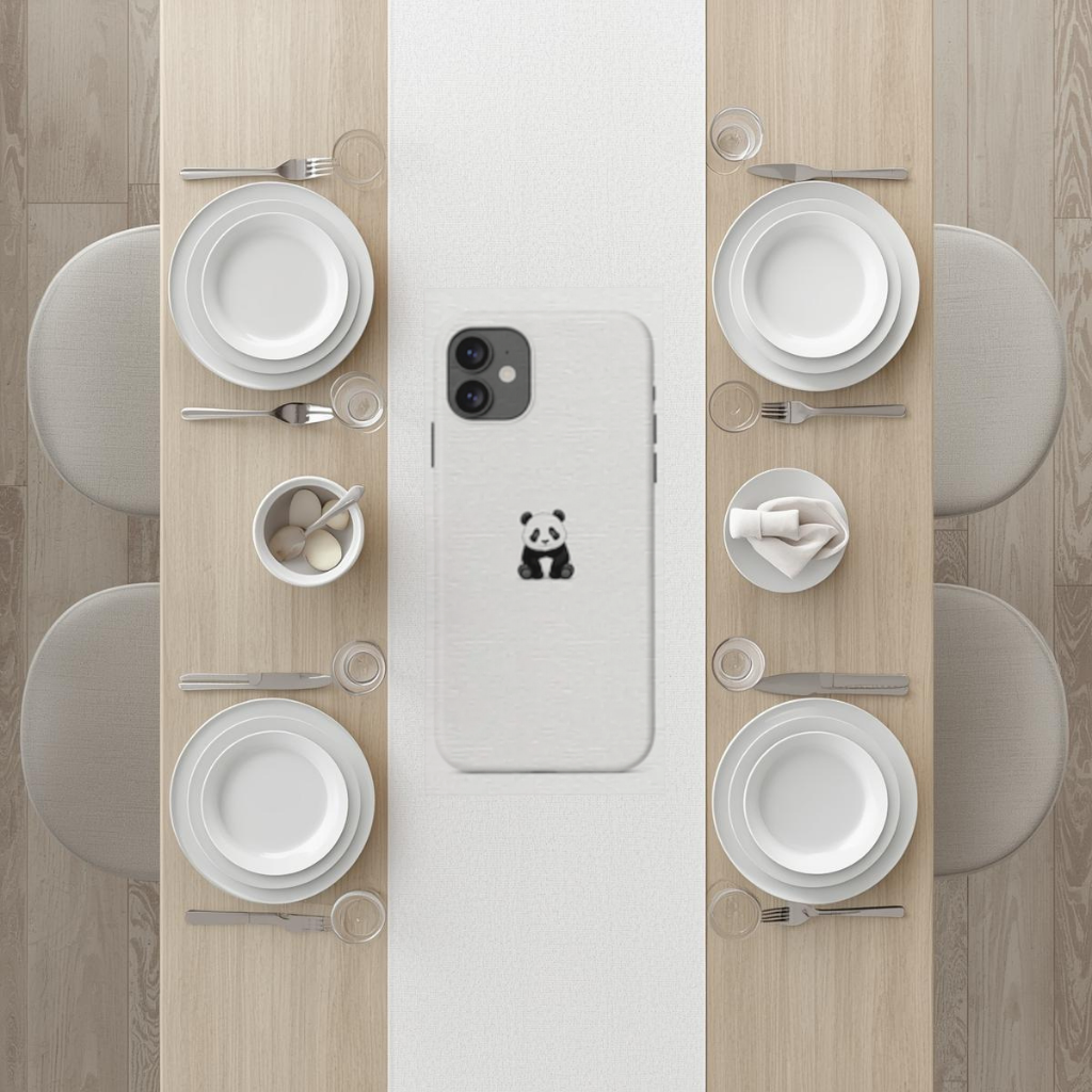 Minimalist Panda Phone Case Runner
