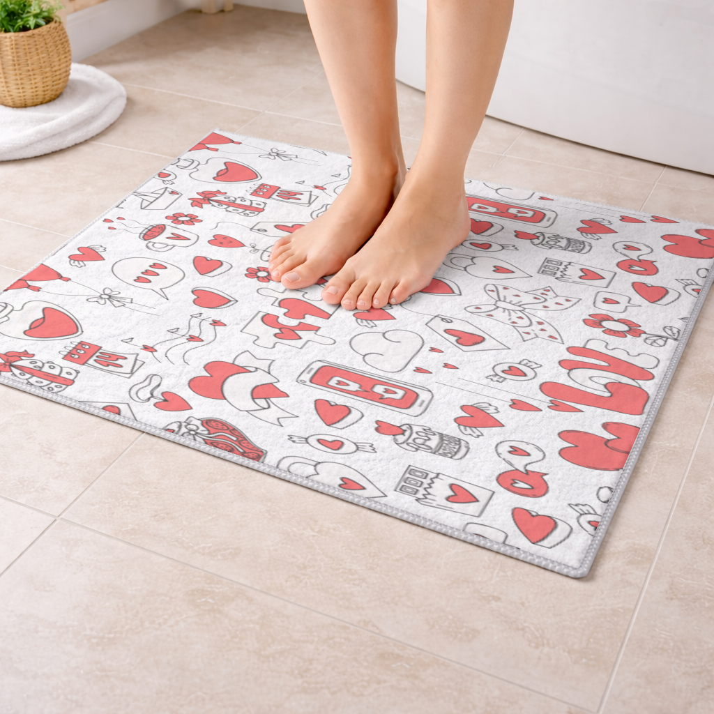 Valentines Day Doodle Love Heart Pattern Cute Design 